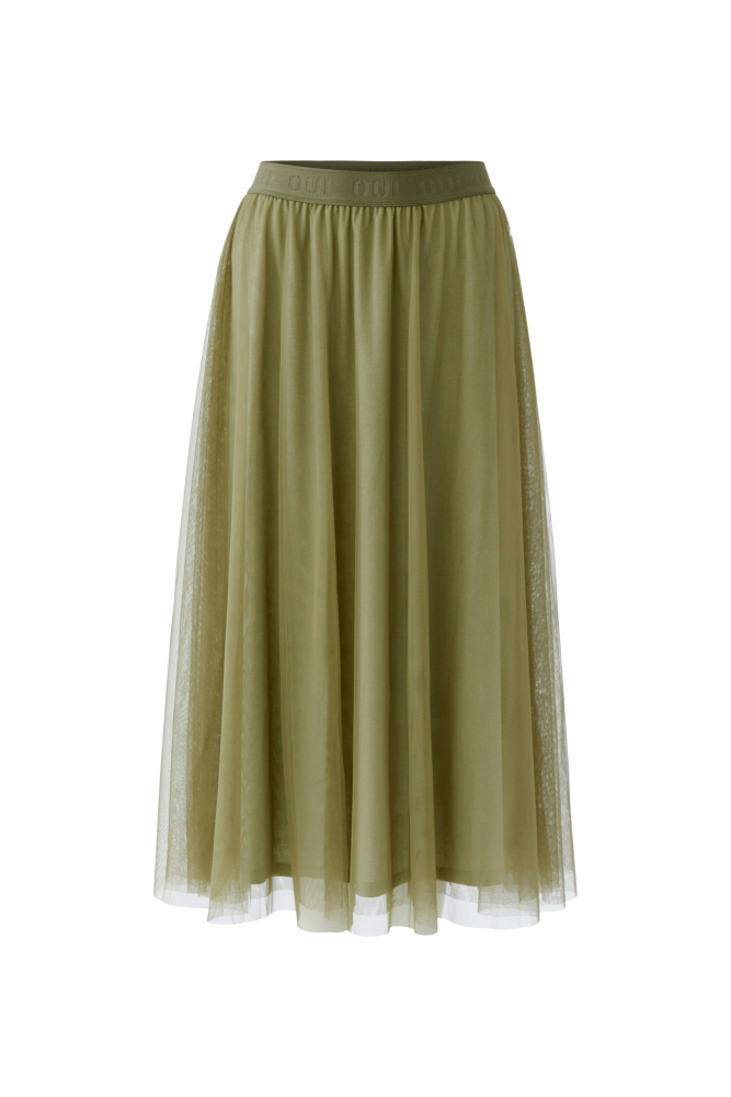 ЮБКА OUI миди с полупрозрачным верхним слоем и женственным объемом
